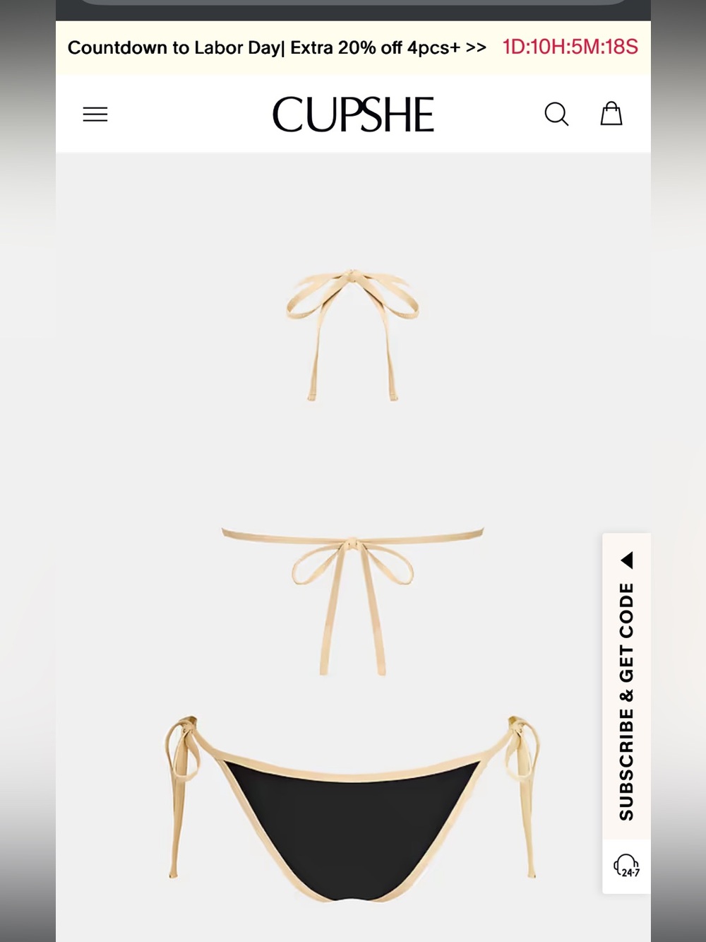 Cupshe bikini - Picture 6 of 10